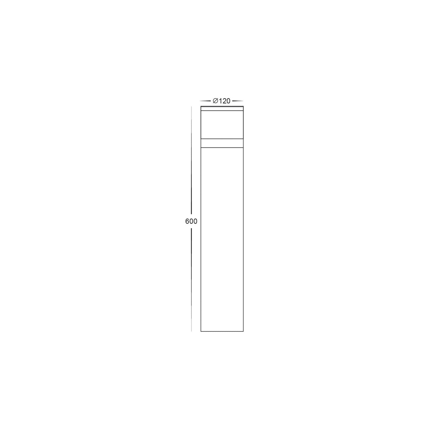 Highlite Black LED Bollard Light